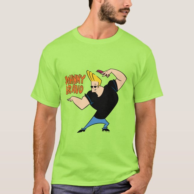 Camiseta Johnny Bravo Combing Hair (Anverso)