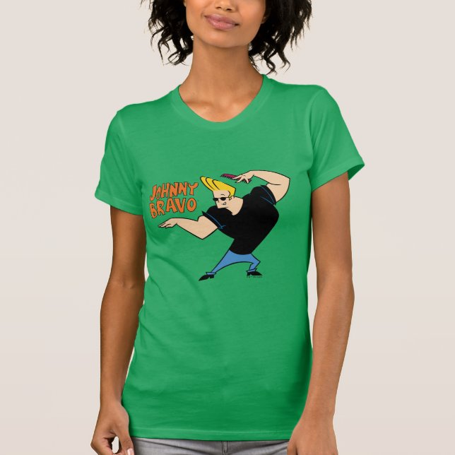 Camiseta Johnny Bravo Combing Hair (Anverso)