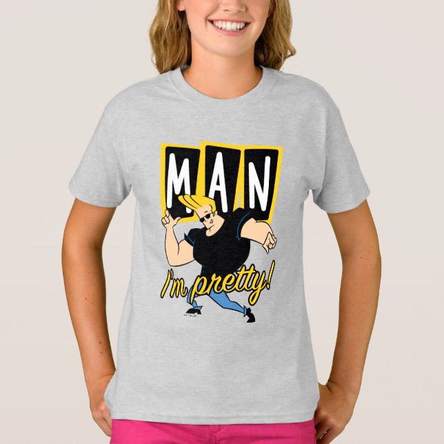 Camiseta Johnny Bravo - Hombre, soy Bonito (Anverso)