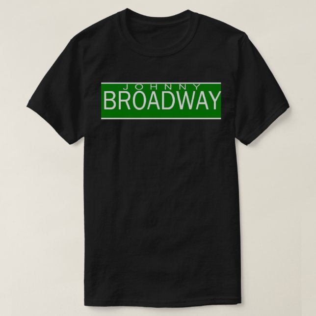 Camiseta Johnny Broadway (logotipo solamente) (Diseño del anverso)