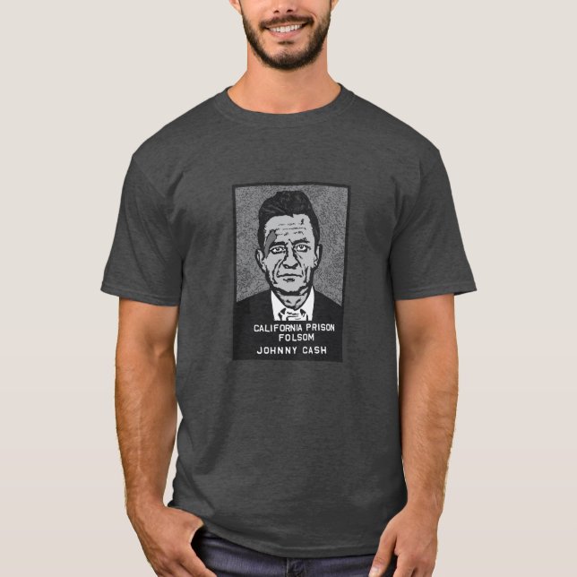 Camiseta Johnny Cash - Mug Shot (Anverso)