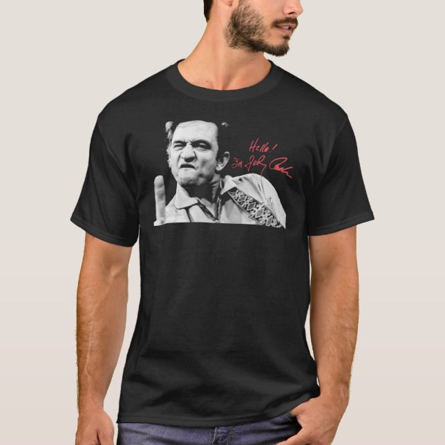 Camiseta Johnny CASH Slim Fit T-Shirt Essential  (Anverso)