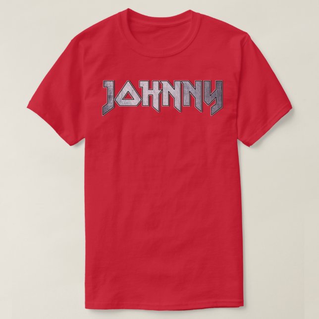 Camiseta Johnny metalizado pesado (Diseño del anverso)