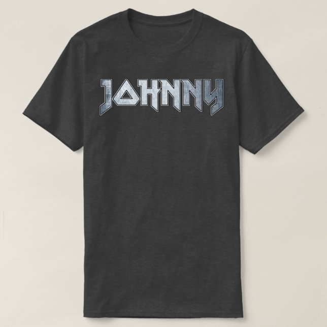 Camiseta Johnny metalizado pesado (Diseño del anverso)