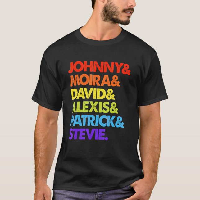 Camiseta Johnny y Moira y David y Alexis (Anverso)