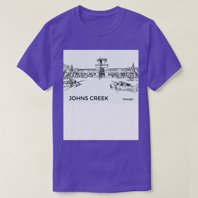 Camiseta Johns Creek Georgia TShirt (Diseño del anverso)