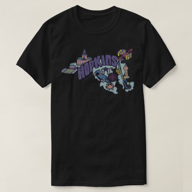 Camiseta Johns Hopkins Icons (Diseño del anverso)