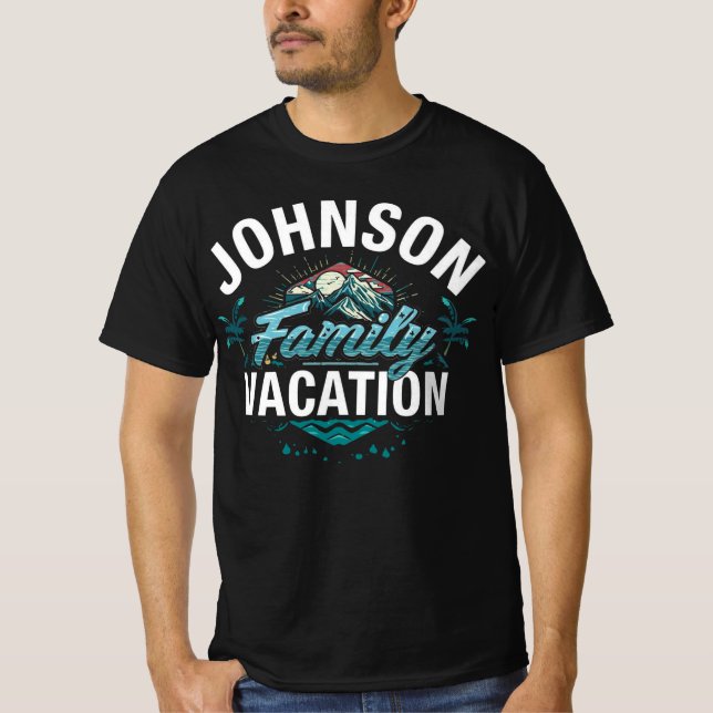 Camiseta Johnson Family Vacation Matching Travel (Anverso)