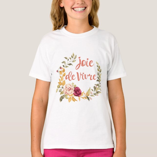 Camiseta Joie de Vivre French Saying (Anverso)