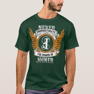 Camiseta Joiner Name Shirt Nunca Subestima El Poder De
