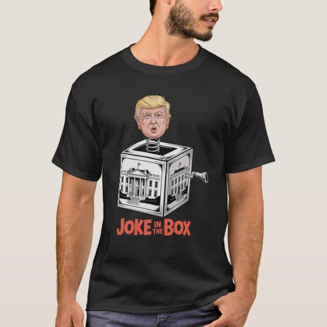 Camiseta Joke in the Box – Trump Political Parody Cartoon  (Anverso)