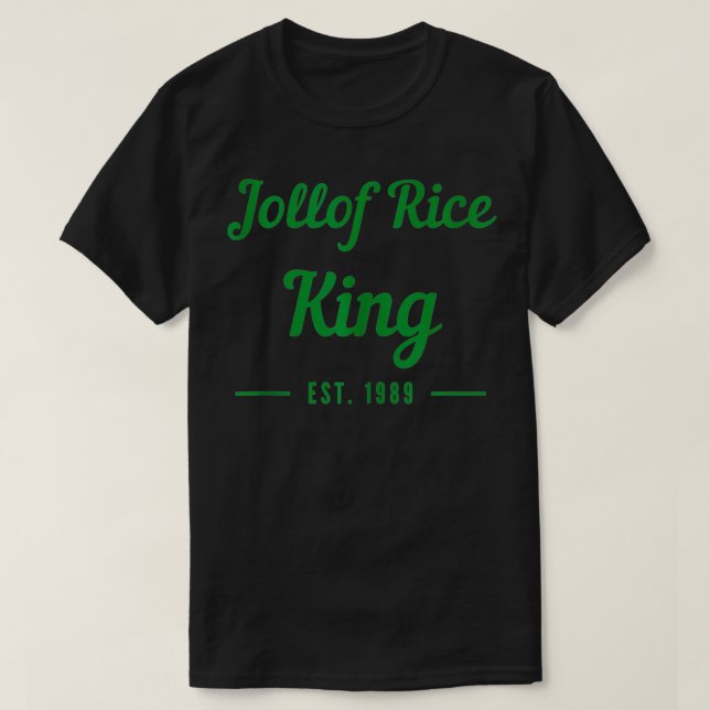 Camiseta Jollof Rice King de Nigeria 1989 (Diseño del anverso)