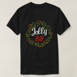 Camiseta Jolly Af fiesta navideña de Navidades de humor par
