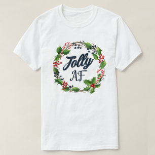 Camiseta Jolly Af fiesta navideña de Navidades de humor par