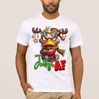 Camiseta Jolly AF - Sarcásticos Navidades de pato gruñón