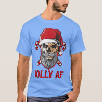 Jolly AF Skeleton Santa Hat Candy Crew Chris