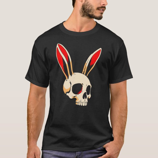 Camiseta Jolly Bunny Roger Rabbit Skull Crossbones Men Wome (Anverso)