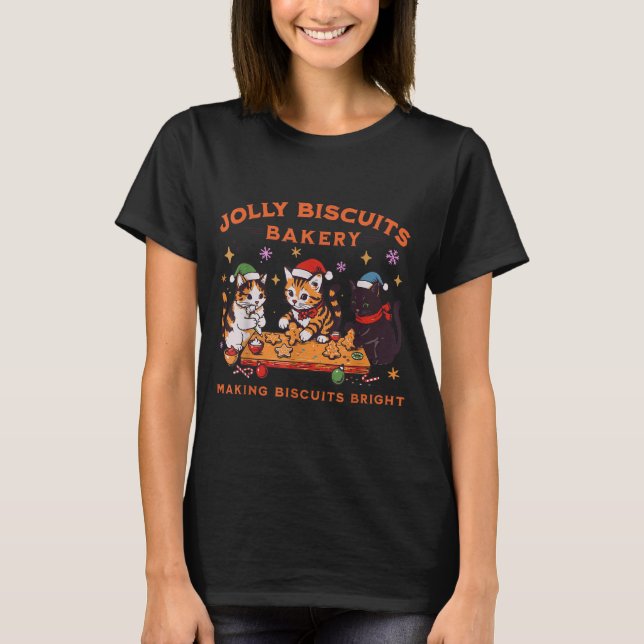 Camiseta Jolly Christmas Biscuits Bakery Baking Crew Xmas C (Anverso)