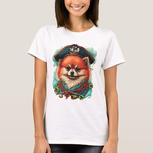 Camiseta jolly corgis en azul (Anverso)