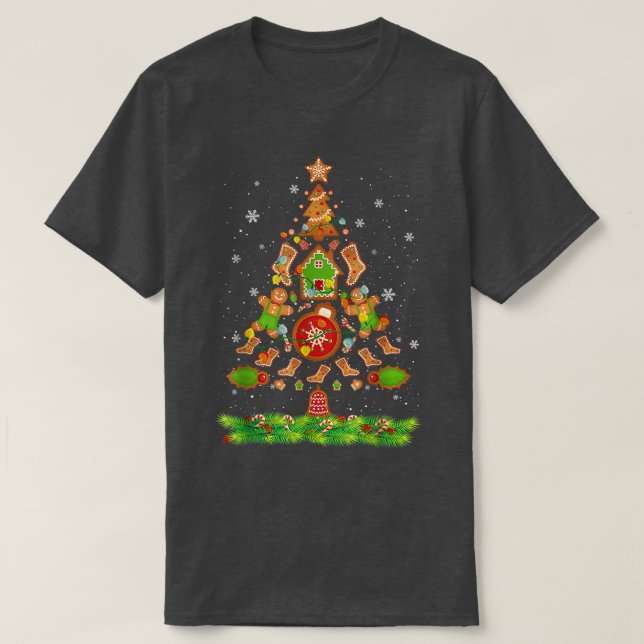 Camiseta Jolly Gingerbread Family Christmas Tree Gingerbrea (Diseño del anverso)
