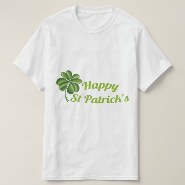 Camiseta Jolly Leprechaun St. Patrick’s Day 3D Illustration (Diseño del anverso)