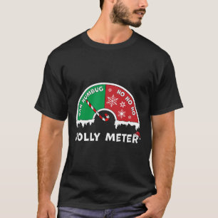 Camiseta Jolly Meter Bah Humbug En Ho Ho Ho Ho Ho Ho Anti N