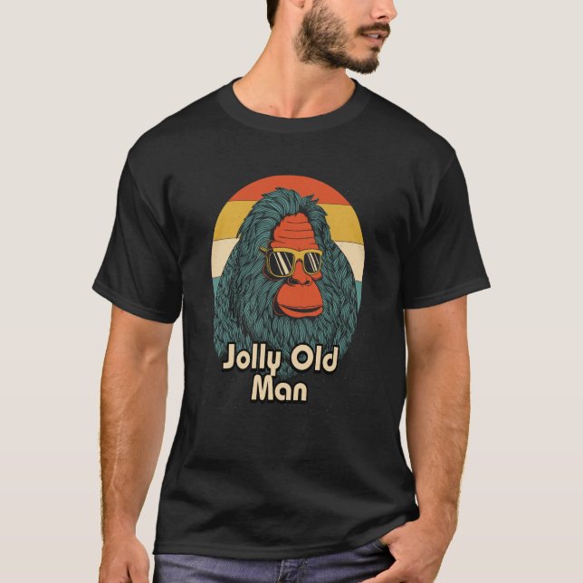 Camiseta Jolly Old Man Grandpa Fathers Day Grandfather Pare (Anverso)