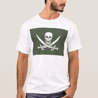 Jolly Roger de Calico Jack Rackham (Verde)
