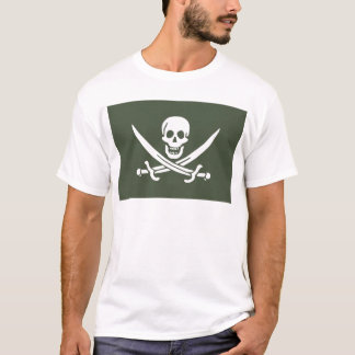Camiseta Jolly Roger de Calico Jack Rackham (Verde)
