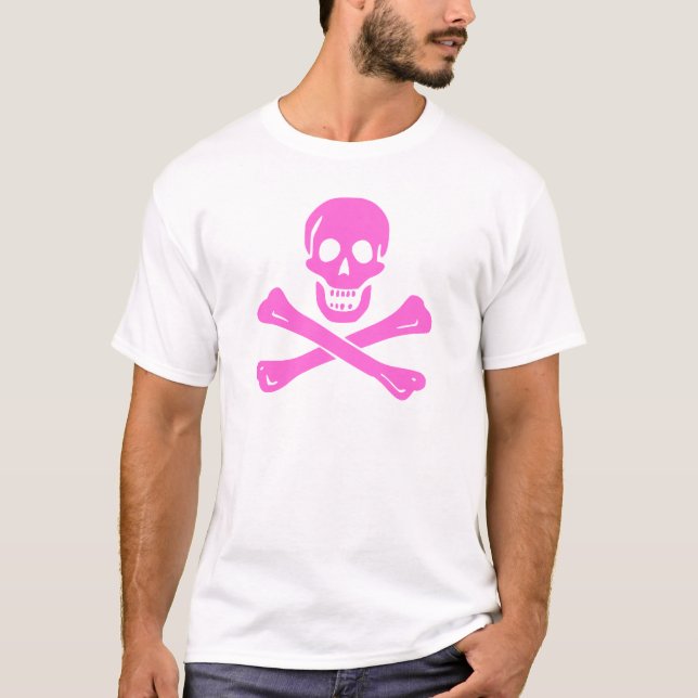 Camiseta Jolly Roger Pink (Anverso)