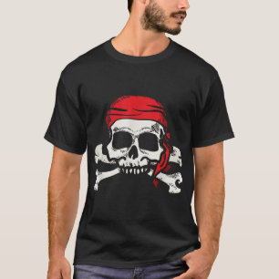 Camiseta Jolly Roger Pirate Skull Y Crossbone