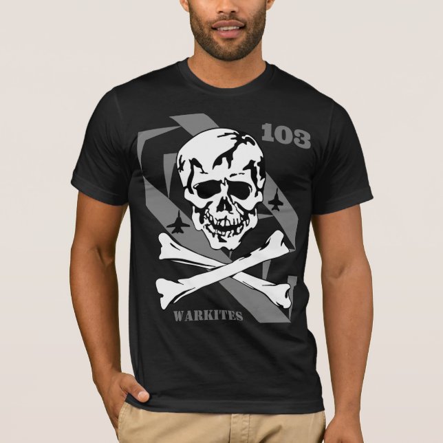 Camiseta Jolly Rogers 103 b&w (Anverso)