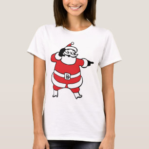 Camiseta Jolly Santa Claus llama a los renos a los Navidade