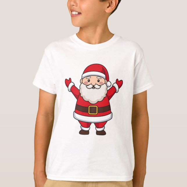 Camiseta "Jolly Santa: extendiendo la alegría navideña" (Anverso)