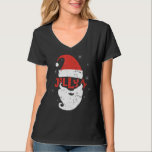 Camiseta Jolly Santa Hat Beard Af Snowflakes Merry Christma<br><div class="desc">Jolly Santa Hat Beard Af Snowflakes Feliz Navidad</div>