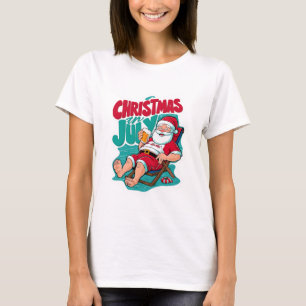 Camiseta Jolly Santa Savorando una escarcha