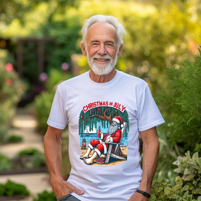 Camiseta Jolly Santa Sips Beer en julio (Subido por el creador)