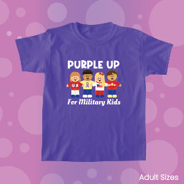 Camiseta JollyKins Adulto Morado Apoyo a Familias Militares