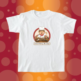 Camiseta JollyKins Donut Worry Be Jolly (Rojo)