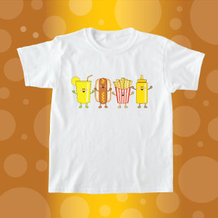 Camiseta JollyKins Hot Dog Friends