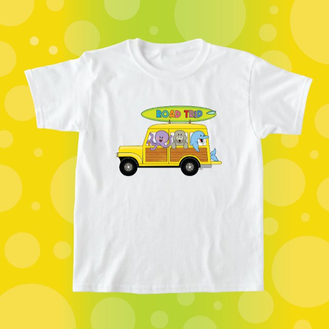 Camiseta JollyKins Surfing Woody Road Trip (Subido por el creador)