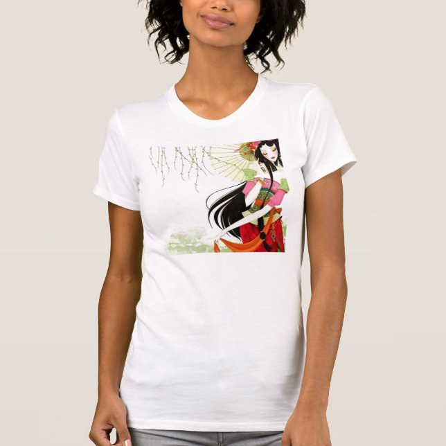 Camiseta JoLove diseña al chica de geisha T (Anverso)