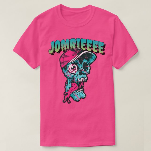 Camiseta Jombieee Eyeball Desaparecido Gráfico Zombie De Ha (Diseño del anverso)
