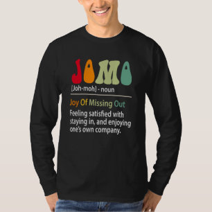 Camiseta Jomo Definition Joy Joy Of Missing Funny Introvert