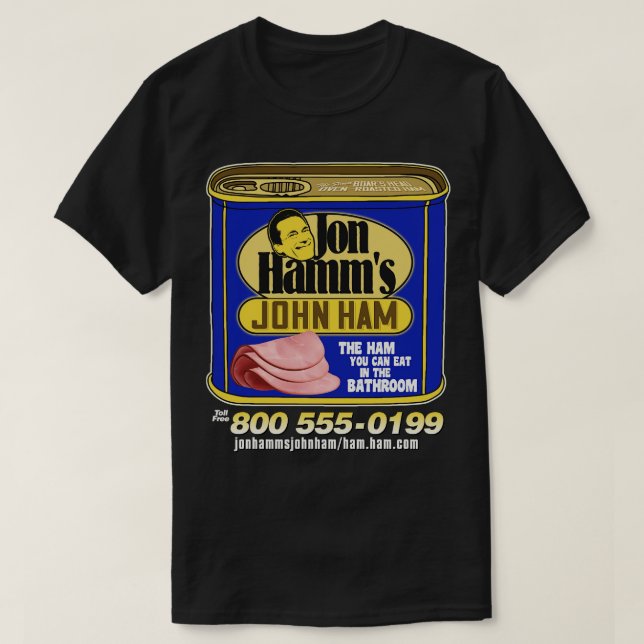 Camiseta Jon Hamms John Ham (Diseño del anverso)
