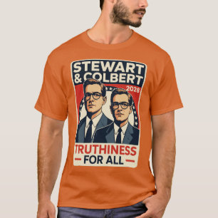 Camiseta Jon Stewart & Stephen Colbert 2028 Veracidad para