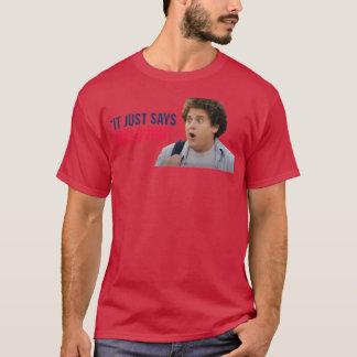 Camiseta Jonah Hill Superbad acaba de decir McLovin