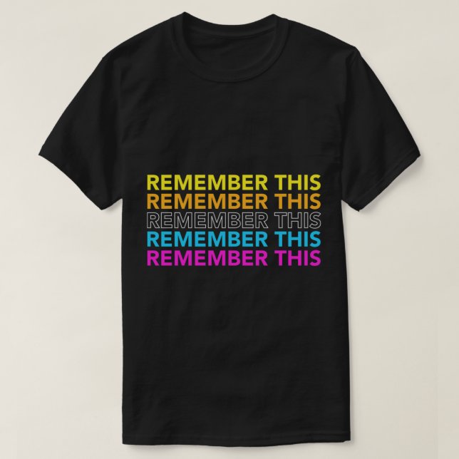 Camiseta Jonas Brothers - Recuerde Esto (Diseño del anverso)