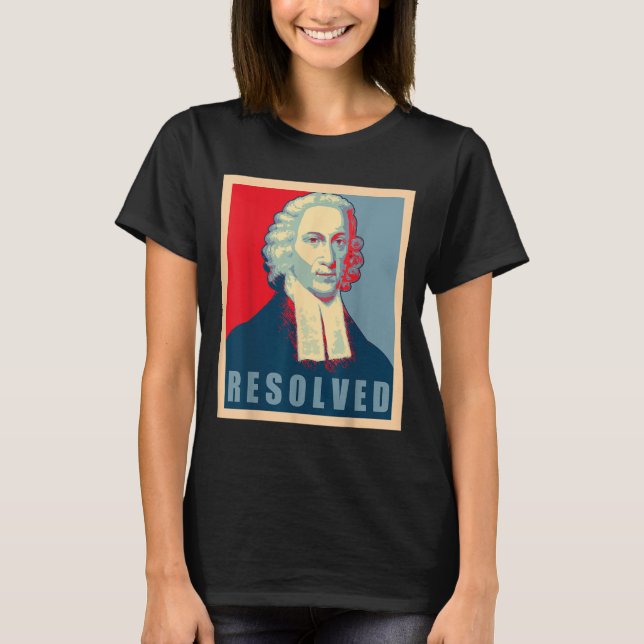 Camiseta Jonathan Edwards Resolved Calvinist Reformed  (Anverso)