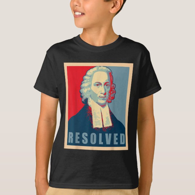 Camiseta Jonathan Edwards Resolved Calvinist Reformed  (Anverso)